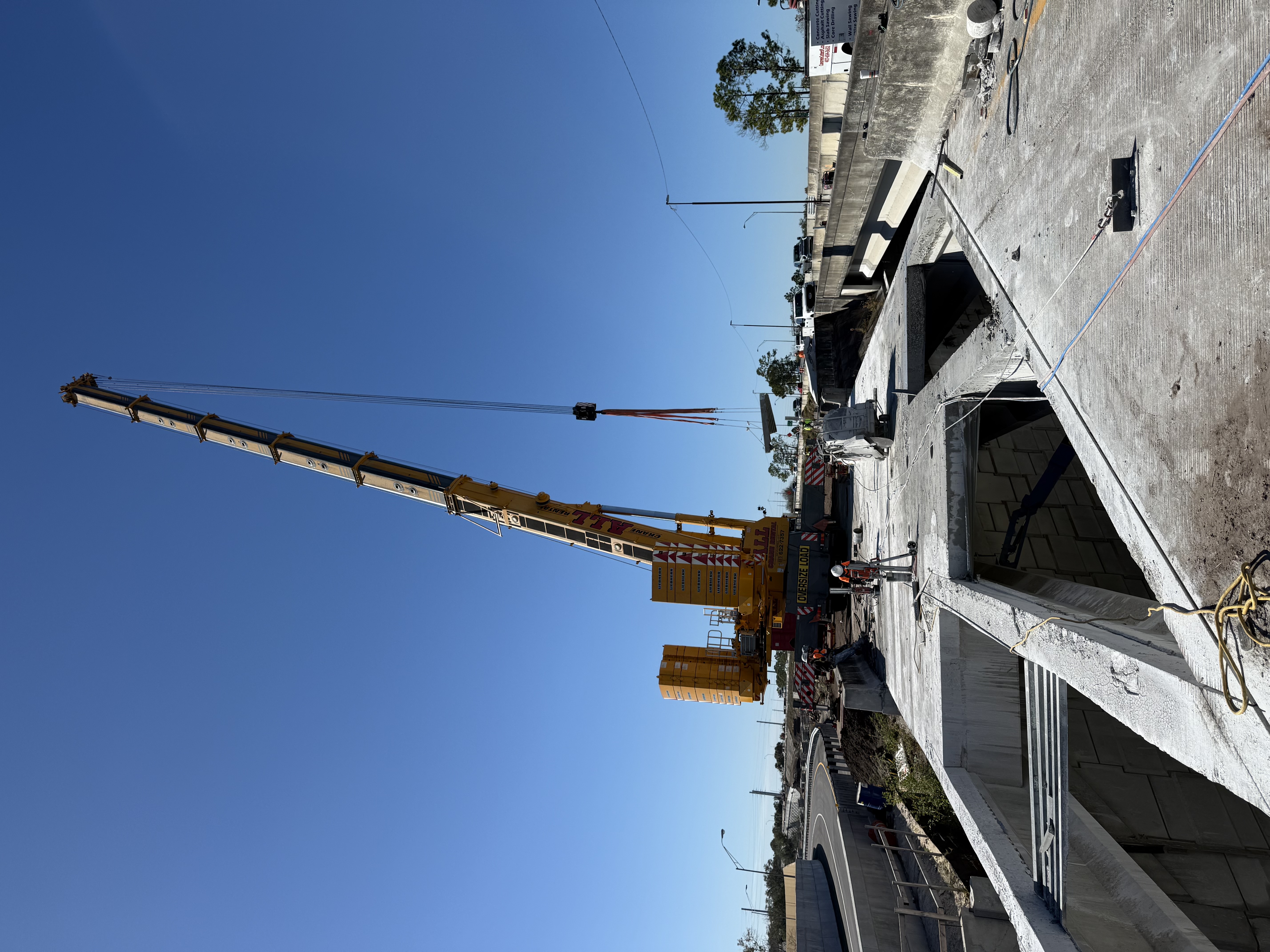 Bridge demolition concrete project in Florida by All Around Concrete