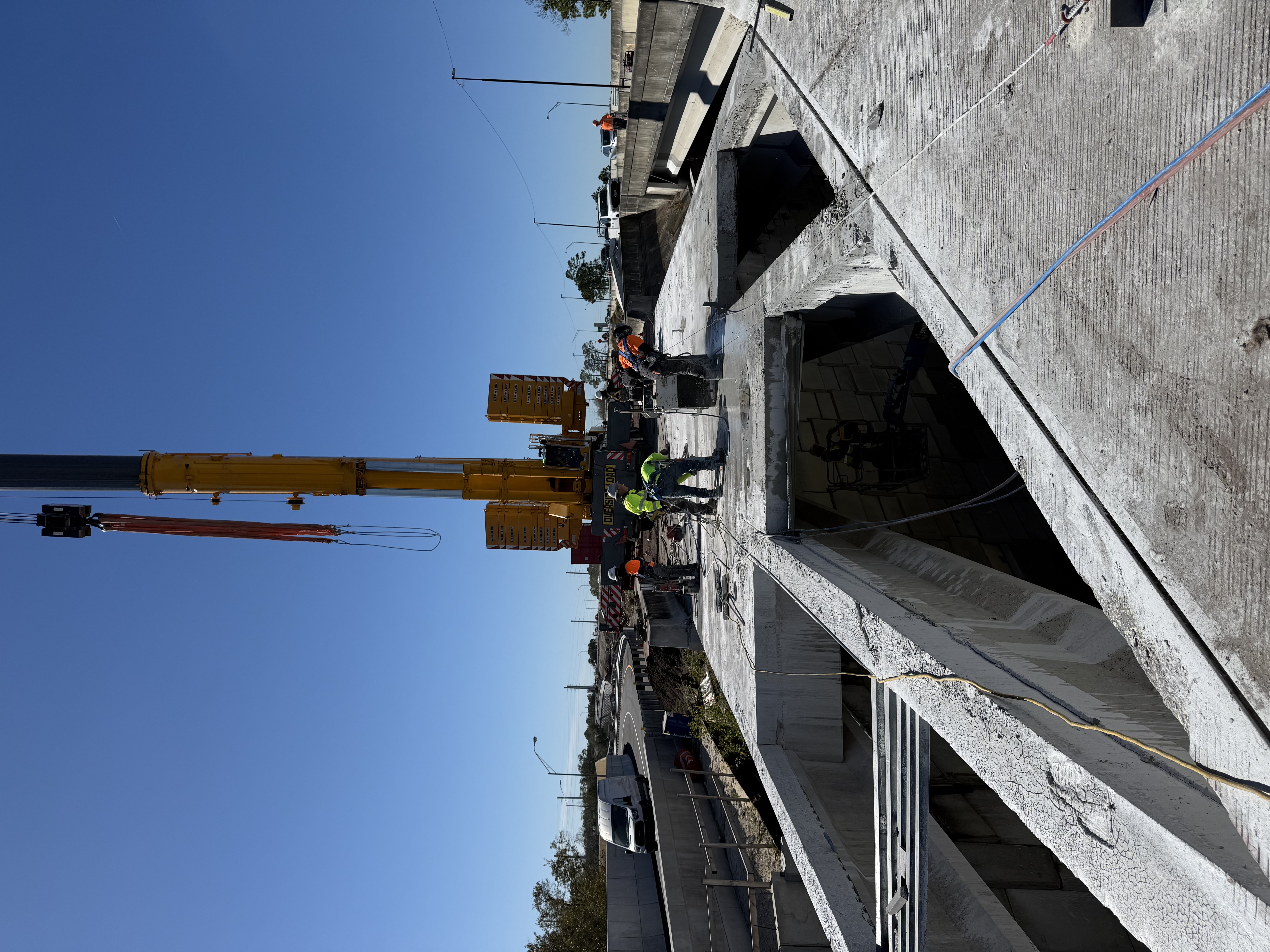 Bridge demolition concrete project in Florida by All Around Concrete