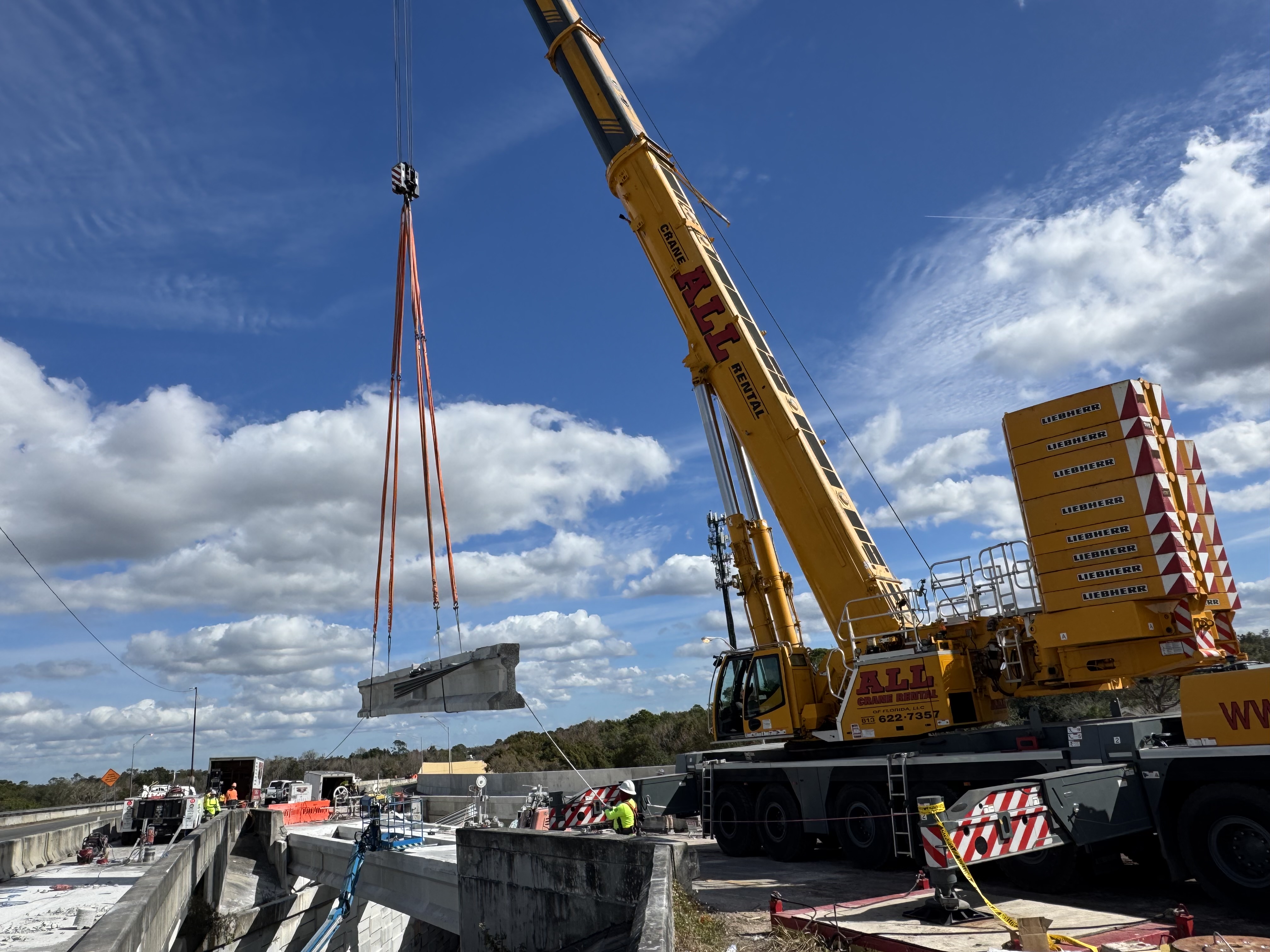 Bridge demolition concrete project in Florida by All Around Concrete