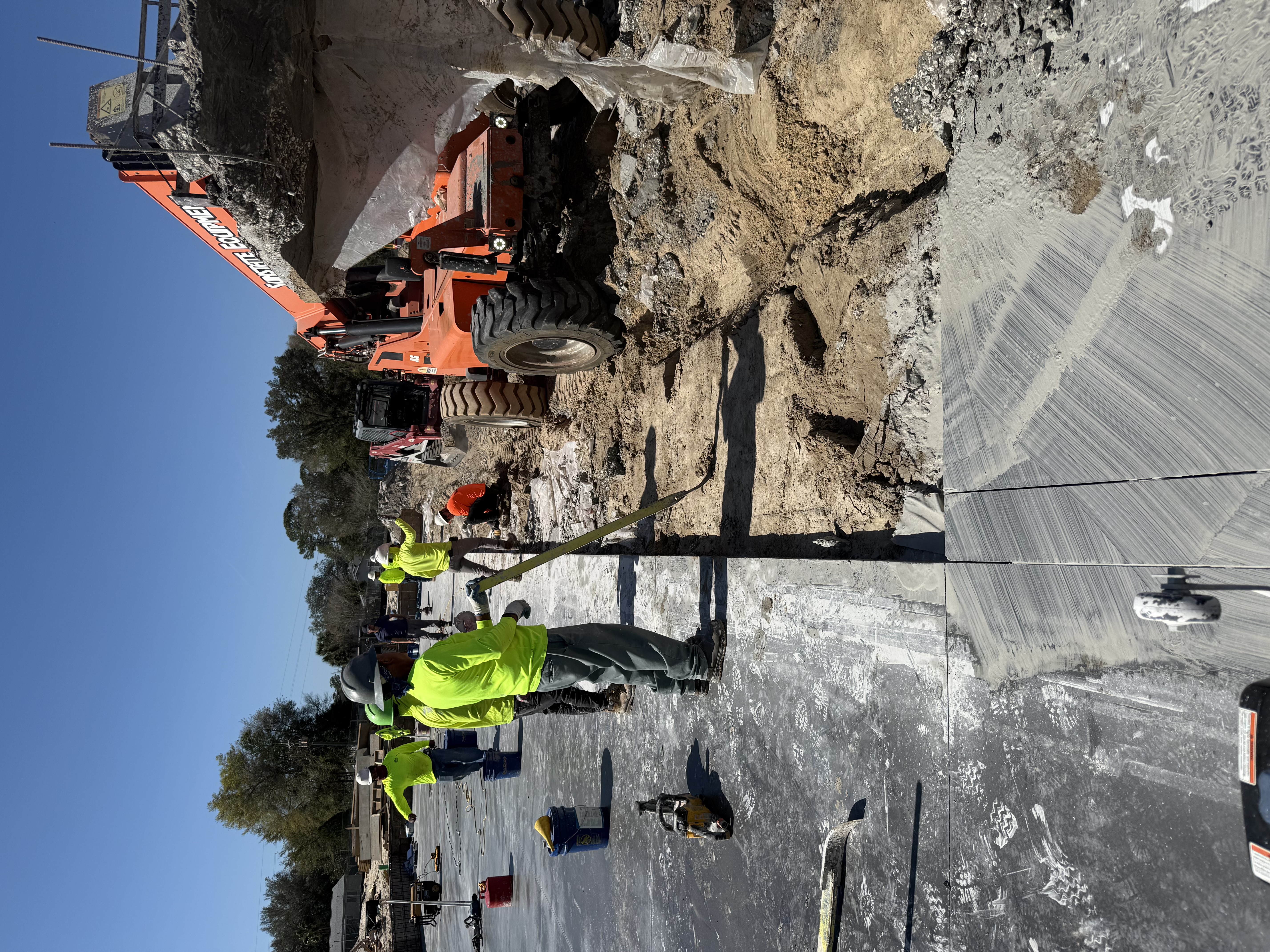 Commercial concrete demolition project in Florida by All Around Concrete