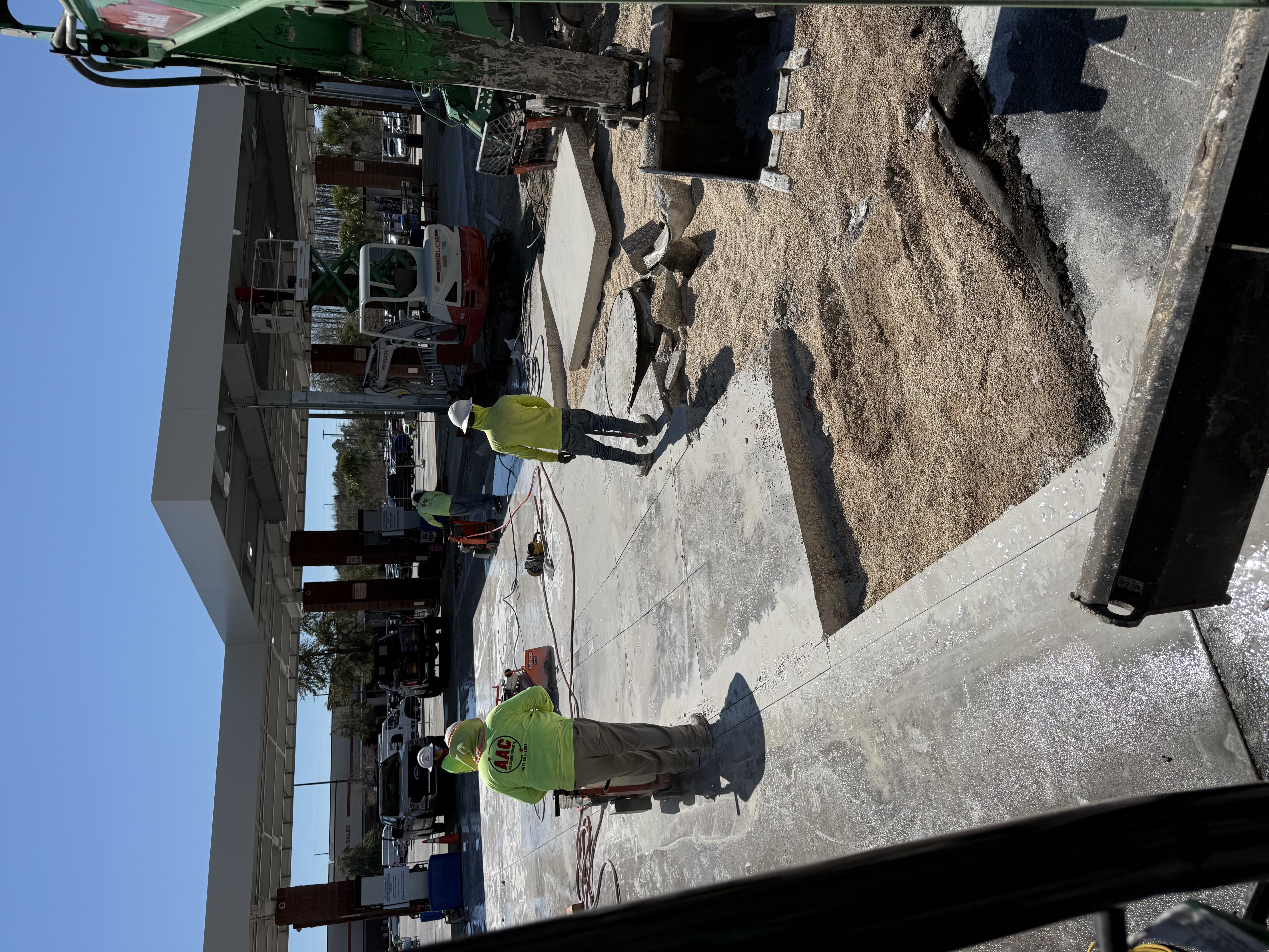 Commercial concrete demolition project in Florida by All Around Concrete